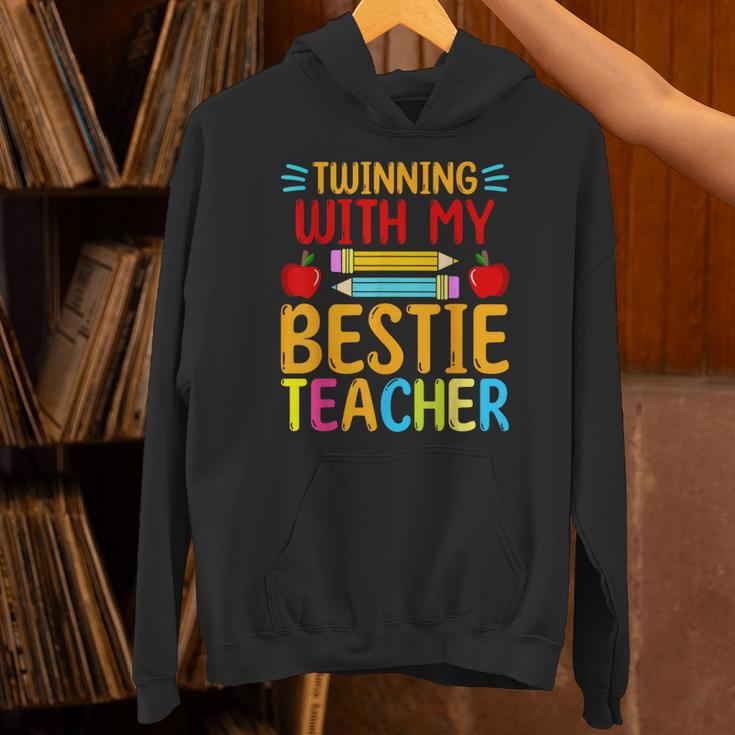 Twinning With My Bestie Teacher Boy Spirit Week Twin Day Unisex Hoodie, gift for family, gift for coworker