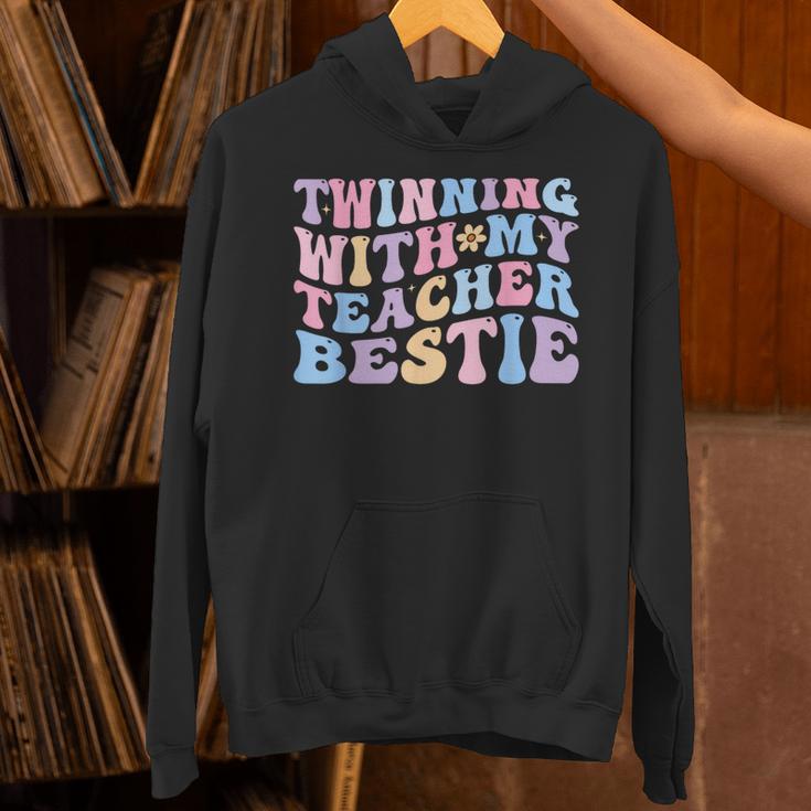 Twinning With My Teacher Bestie Teaching Partner Unisex Hoodie, gift for family, gift for coworker