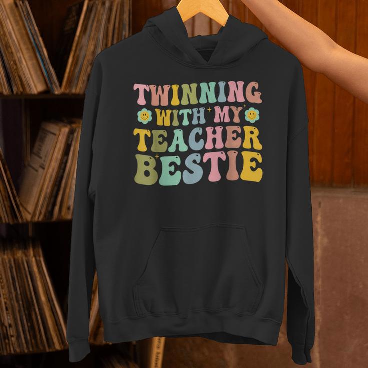 Twinning With My Teacher Bestie Twin Day Matching Teachers For Men Women Girls Kids Unisex Hoodie, gift for family, gift for coworker Twinning With My Teacher Bestie Twin Day Matching Teachers For Men Women Girls Kids Unisex Hoodie, gift for family, gift for coworker