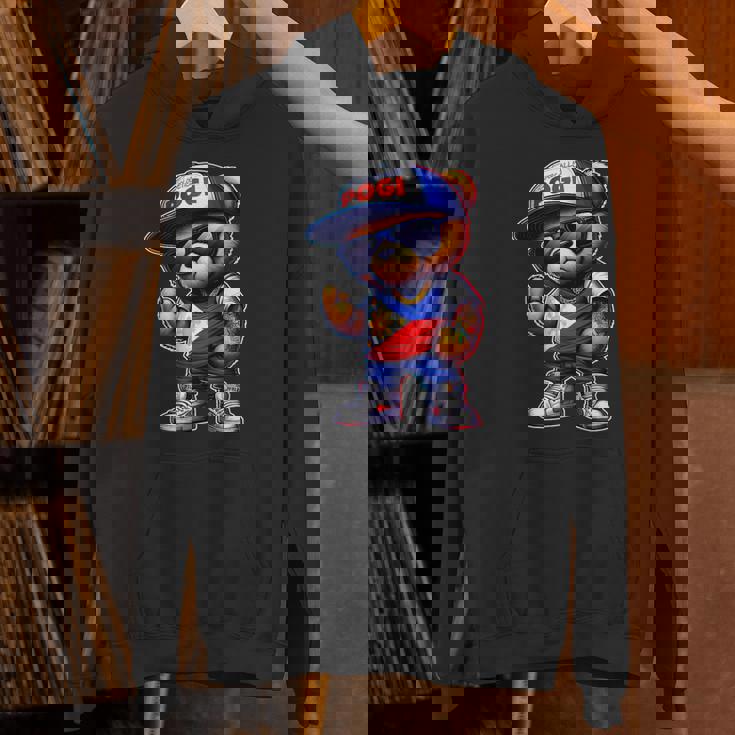 Unapologetically Pogi フィリピン国旗テディベア パーカー