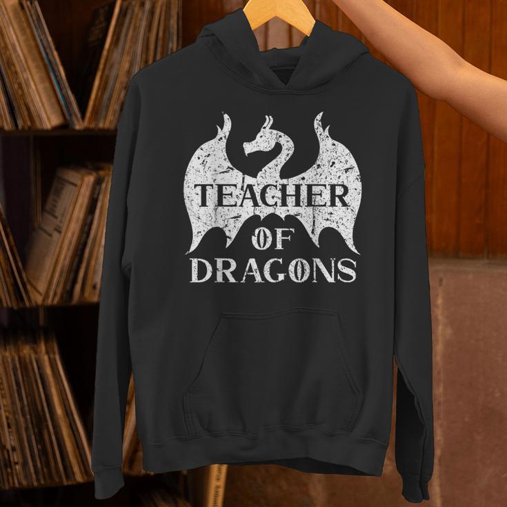 Vintage Teacher Of Dragons Quotes Teacher Student Unisex Hoodie, gift for family, gift for coworker
