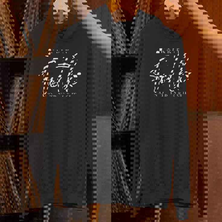 Walk By Faith Not Byight 神 イエス・キリスト 救世主 クリスチャン パーカー