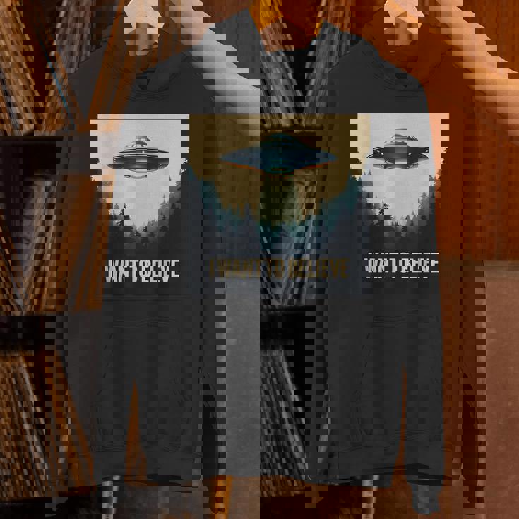 I Want To Believe ヴィンテージ Ufo エイリアン クラフト 夢の出会い パーカー