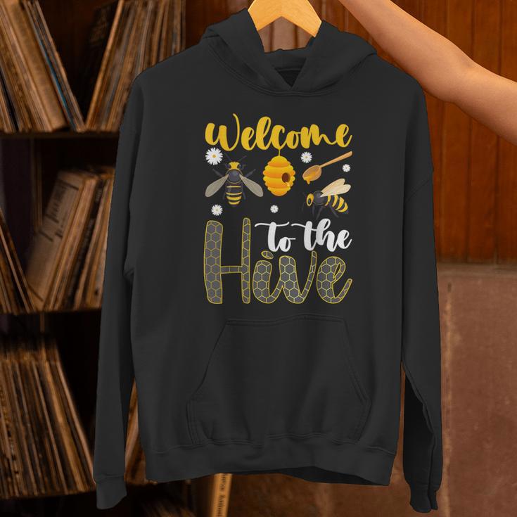 Welcome To The Hive Bee Teacher Back To School Unisex Hoodie, gift for family, gift for coworker