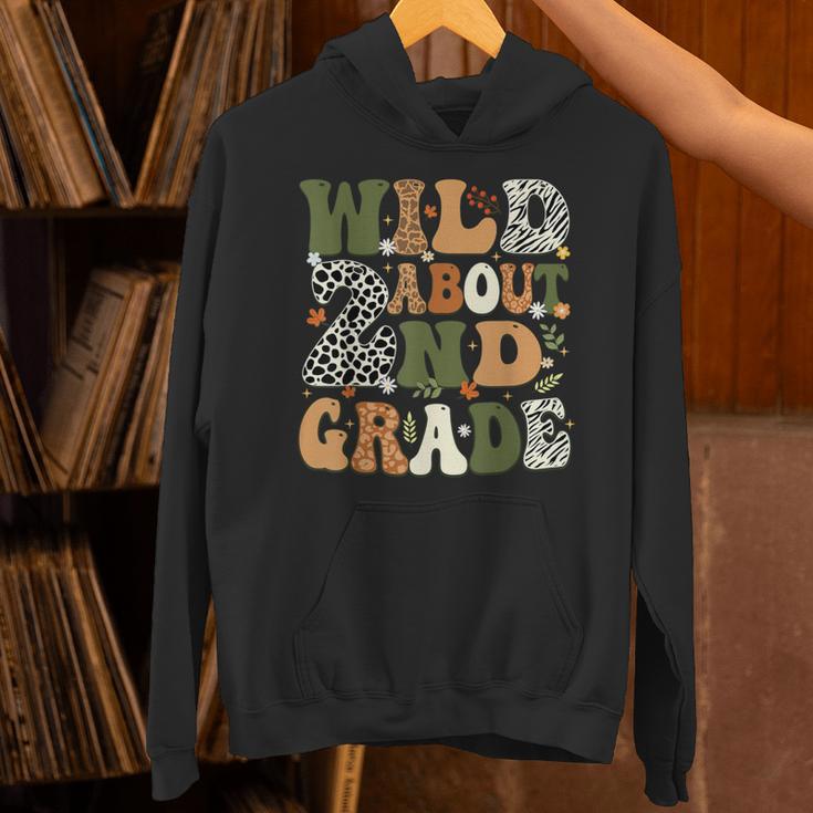 Wild About 2nd Grade Teacher Student First Day Of School Unisex Hoodie, First Grade Teacher Hoodies, 2nd Grade Teacher Hoodies, gift for family, gift for coworker