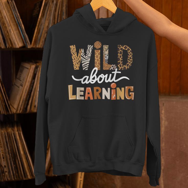 Wild About Learning Back To School First Day Teacher Student Unisex Hoodie, gift for family, gift for coworker Wild About Learning Back To School First Day Teacher Student Unisex Hoodie, gift for family, gift for coworker