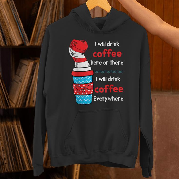 I Will Drink Coffee Here Or There Teacher Teaching Unisex Hoodie, gift for family, gift for coworker I Will Drink Coffee Here Or There Teacher Teaching Unisex Hoodie, gift for family, gift for coworker