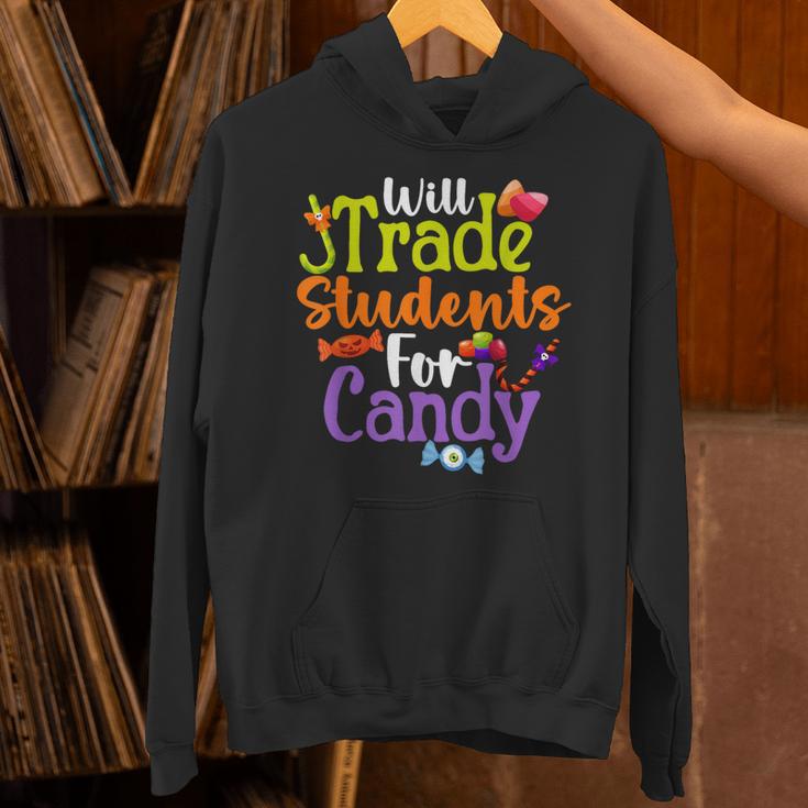 Will Trade Students For Candy Teacher Halloween Costume Unisex Hoodie, gift for family, gift for coworker
