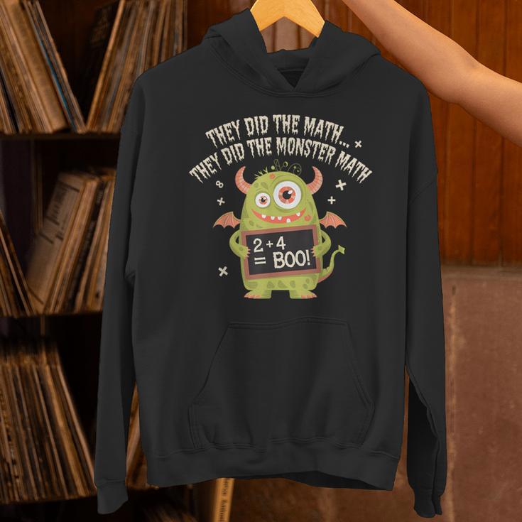 They Did The Math They Did The Monster Math Teacher Student Unisex Hoodie, gift for family, gift for coworker They Did The Math They Did The Monster Math Teacher Student Unisex Hoodie, gift for family, gift for coworker