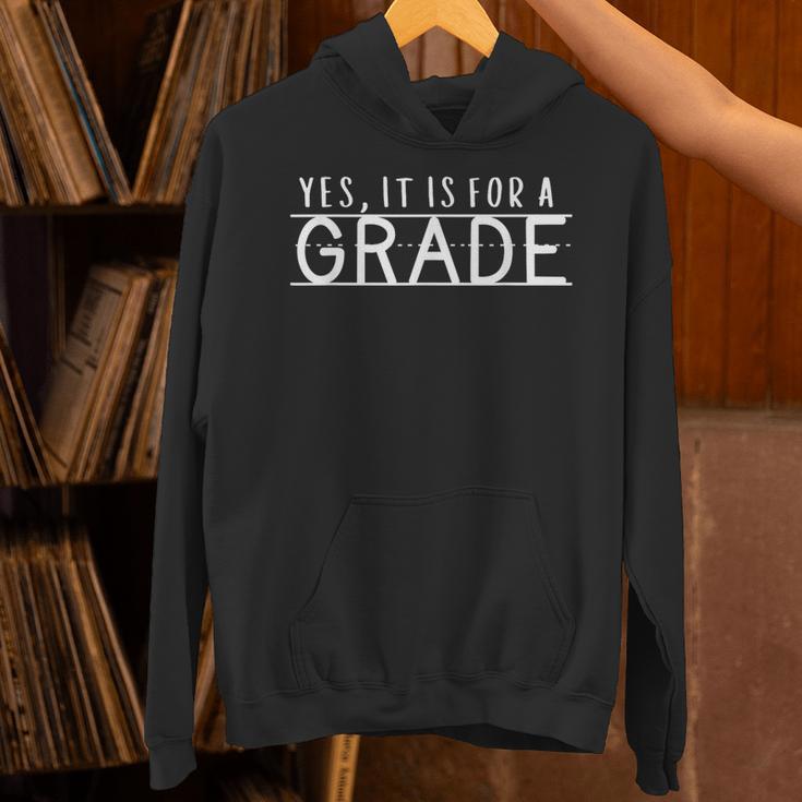 Yes It Is For A Grade Teacher Student Testing Day Matching Unisex Hoodie, gift for family, gift for coworker