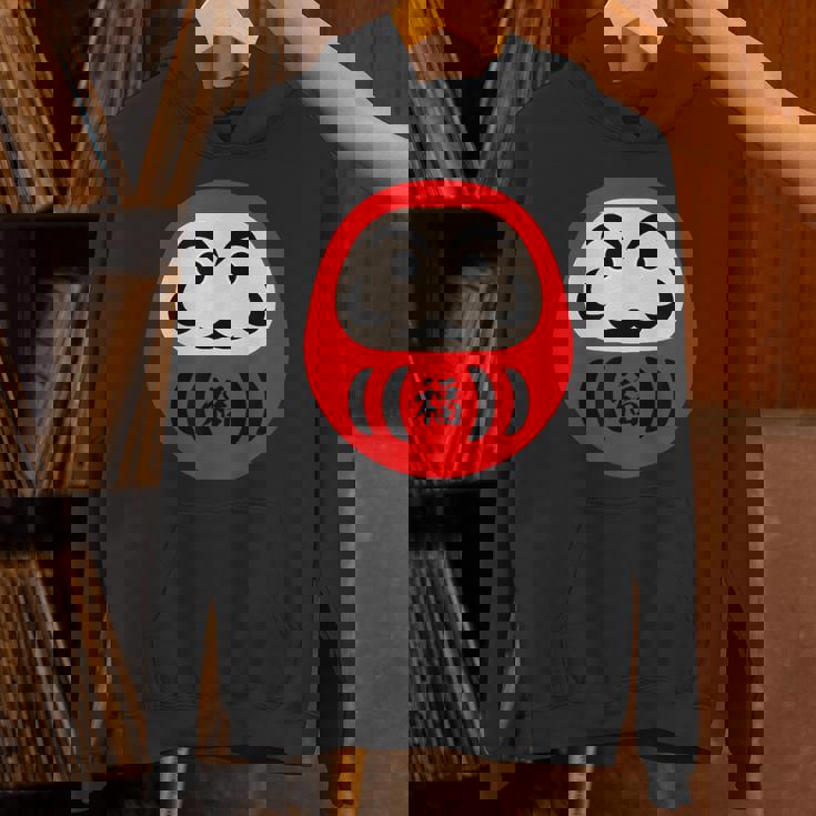 【だるま 福】面白い おもしろ 文字入り 開運グッズ 運気アップ 縁起物 ラッキー 和柄 ネタ ウケ狙い 日本 お土産 パーカー