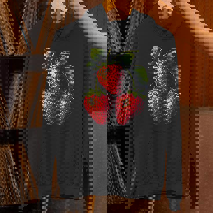 いちご フルーツモチーフ カラフル イラスト イチゴ パーカー