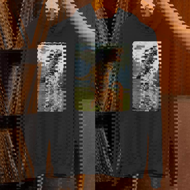 おもしろ猫 ゴリラ 恐竜 Ufo ミーム 不条理なユーモアシーン パーカー