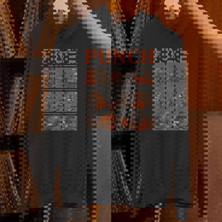 かっこいいパンチかわいい猿 パーカー