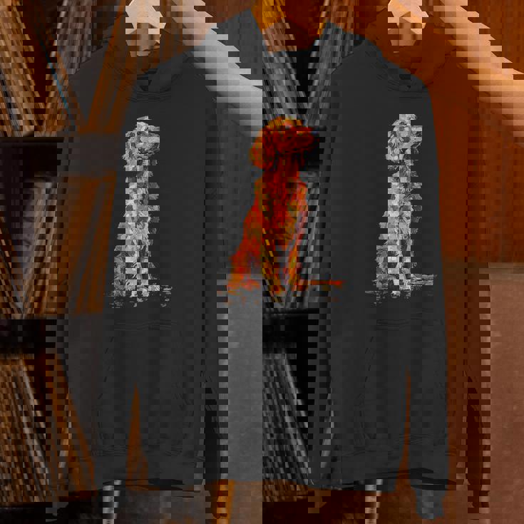 アイリッシュセッター 犬 グラフィック ペットアート アイリッシュセッター パーカー