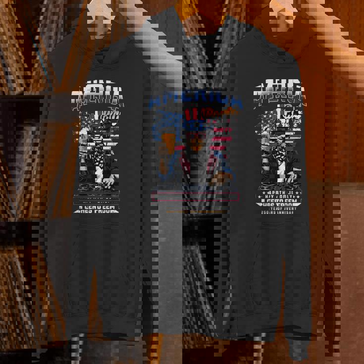 アメリカハッピー250 7月4日 独立記念日 長袖tシャツ パーカー