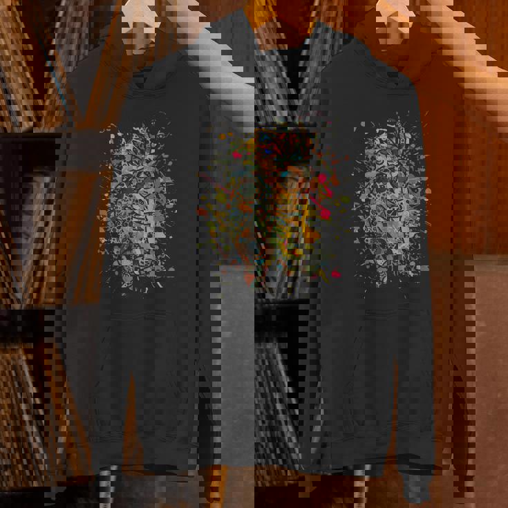 アメリカ先住民のココペリ カラフルスプラッシュ4 ファンの楽しみ パーカー