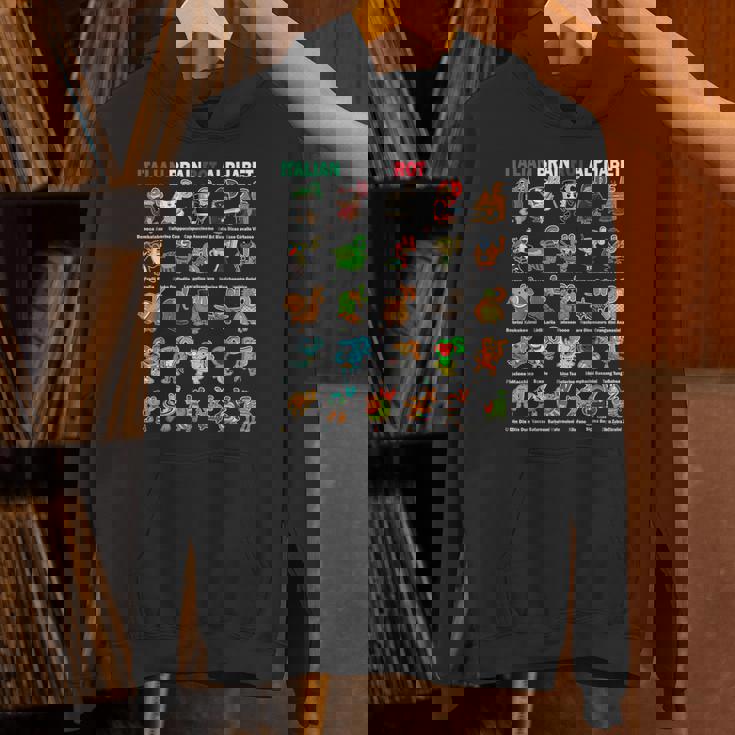 イタリアンブレインロットアルファベットキャラクター おもしろミーム パーカー