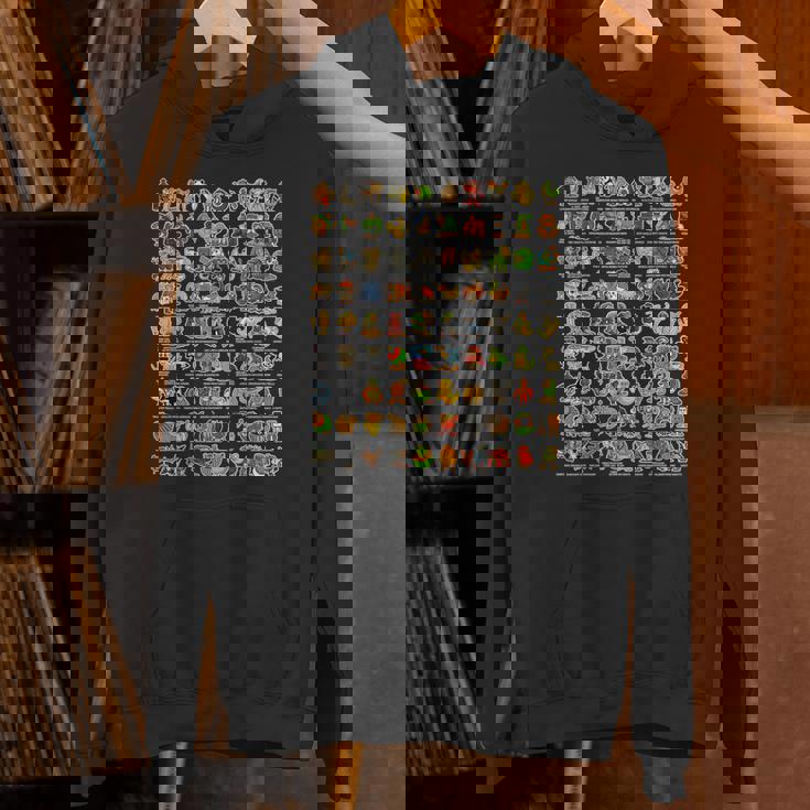 イタリア語-ブレインローz世代面白いミーム90ブレインロットキャラクター 長袖tシャツ パーカー