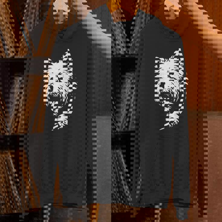 ウエスト ハイランド ホワイト テリア ピーキングドッグ ウェスティ デザイン パーカー