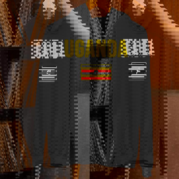 ウガンダ ウガンダの国旗 パーカー