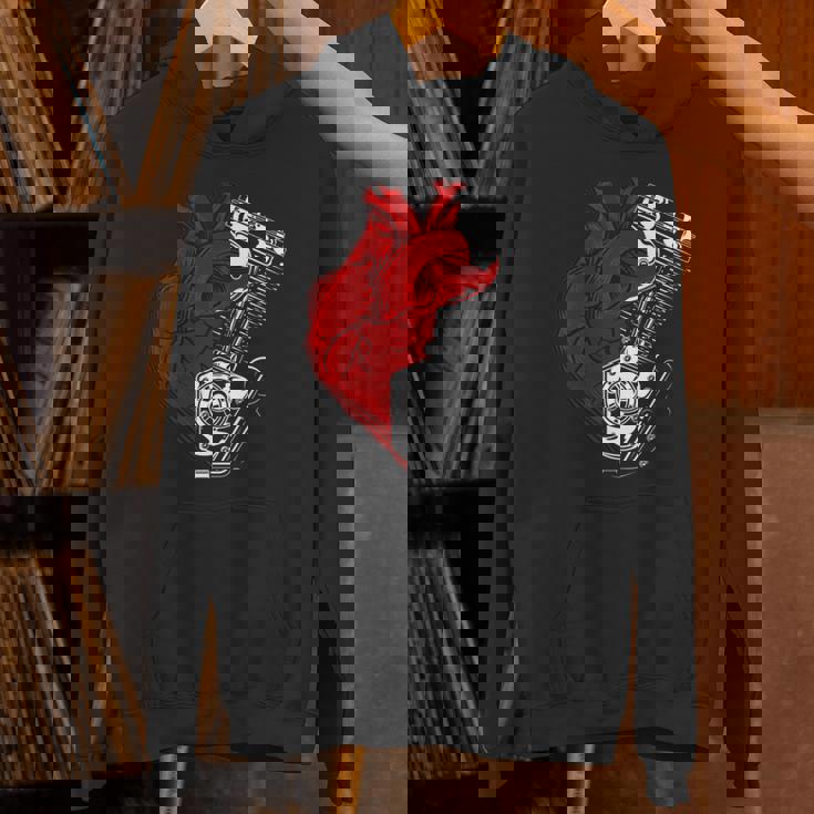 オートバイ エンジン バイカー アンチバレンタインデー 面白いグラフィック 長袖tシャツ パーカー