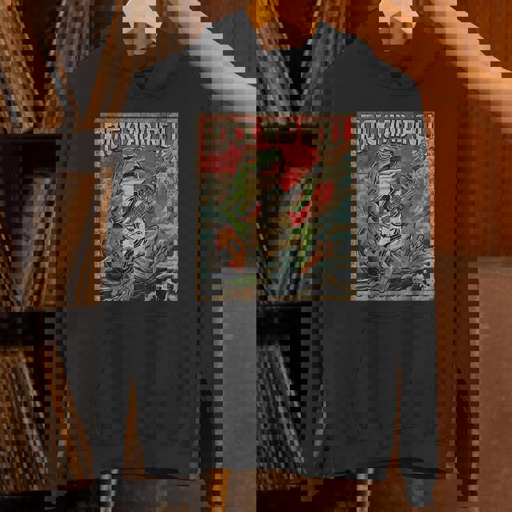 カエル 演奏 ベース ギター ロック オン ヴィンテージ ロック ギタリスト カエル パーカー