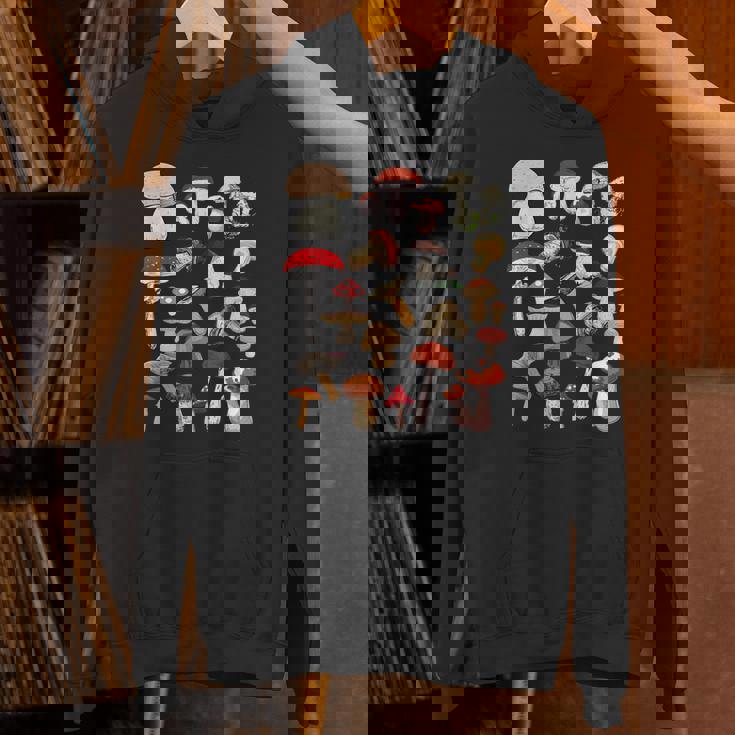 キッズ キノコ コラージュ 菌類 パーカー