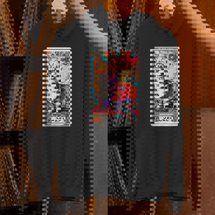 コーギー 面白いtシャツ 犬 タロット カード かわいい メンズ 子供 おもしろ 服 グッズ ネタ わんこ パーカー