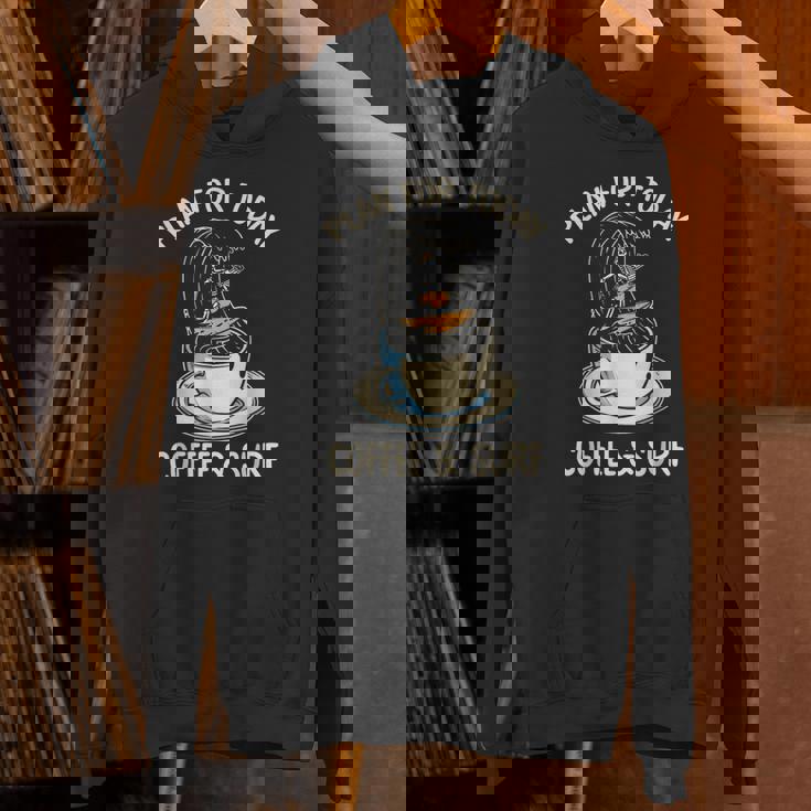 サーフィン スケルトン アパレル コーヒー サーフアパレル ハワイアンu パーカー