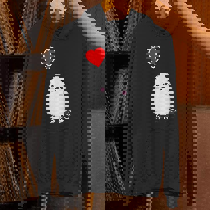 シマエナガ『ハート』白い鳥【どうぶつフレンズ】動物 ゆるくて かわいい パーカー