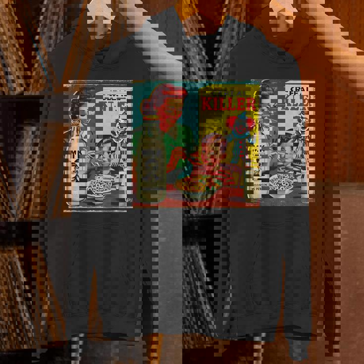 シリアルシリアルキラー音声しゃれミッドセンチュリー広告ユーモア パーカー