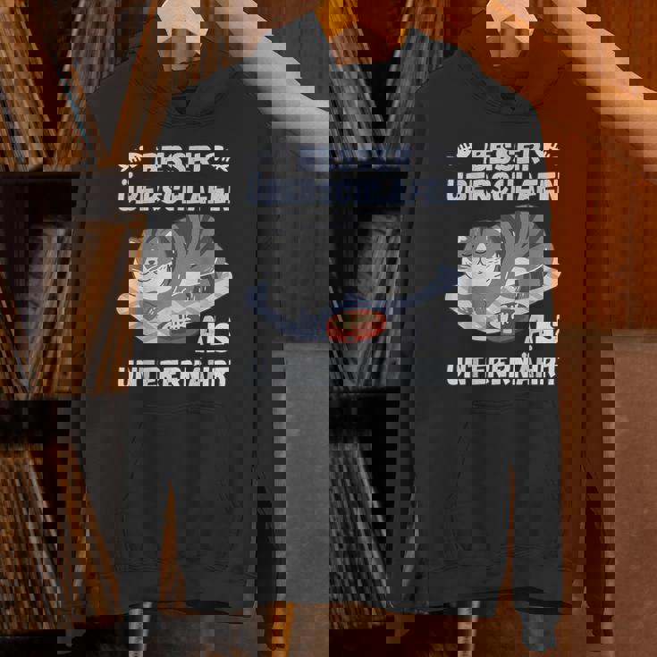 スリープシャツ猫、面白い、ドイツ語で パーカー