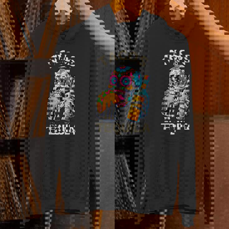 タコスとテキーラ キャンディスカル シンコ・デ・マヨ ロス・ムルトス パーカー