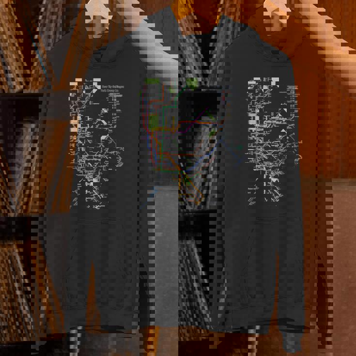 ニューヨーク市メトロマップアート I Heart Ny お土産ギフト 長袖tシャツ パーカー