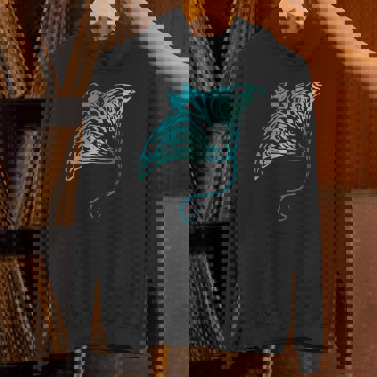 ハワイ トライバル マンタレイ ハワイアン シャツ サメの恋人 パーカー