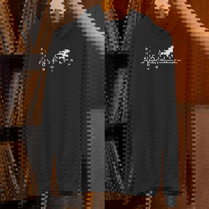 ハートビート、馬、馬好き、ライダー、贈り物、馬が大好き 長袖tシャツ パーカー