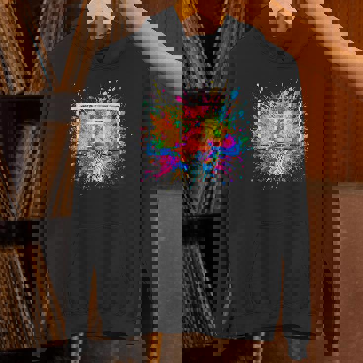 バスケットボール バスケ 面白tシャツ カラフル ゴール おもしろ 服 バスケ部 グッズ ネタ メンズ パーカー