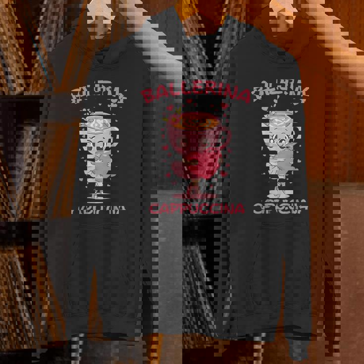 バレリーナ カプチーノ かわいい イタリアン ブレイン ミーム キッズ ガールズ パーカー