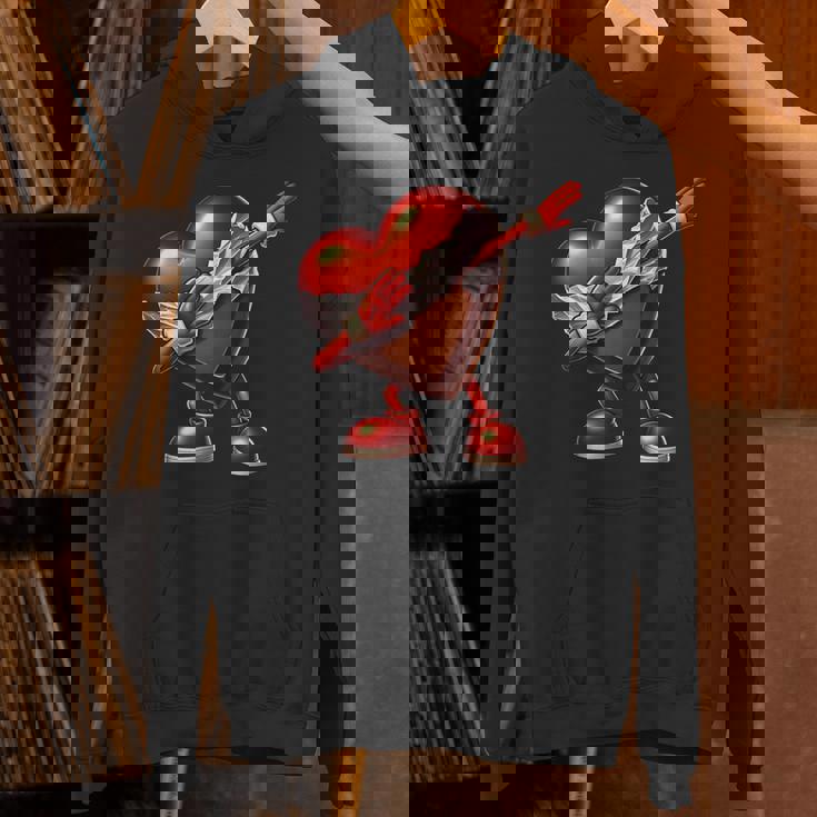 バレンタインデー チョコレート ハート ダビングデザイン パーカー