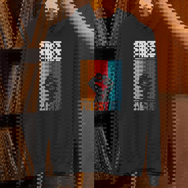 パレスチナ人のためのフリーパレスチナのレトロなビンテージデザイン 長袖tシャツ パーカー