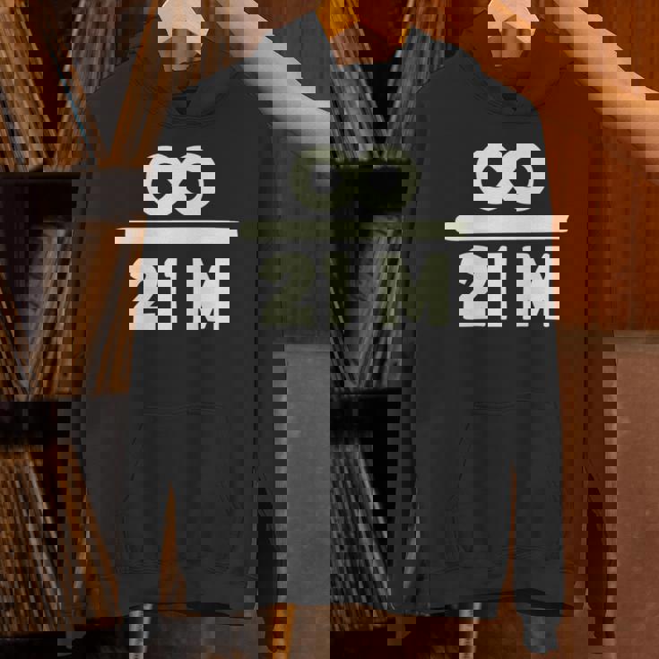 ビットコイン 2100万 マーケットキャップ 暗号通貨愛好家向け 長袖tシャツ パーカー