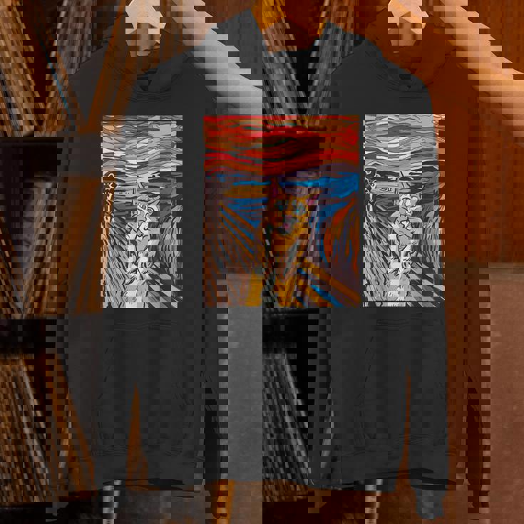 ファニー タビーキャット 絵画 ムンクの叫び パロディ パーカー