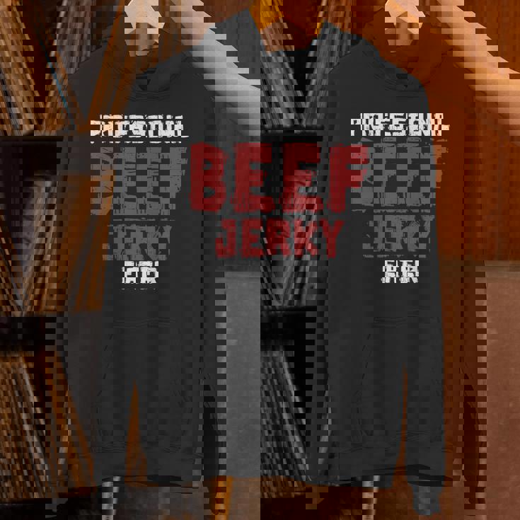 プロフェッショナル・ビーフ・ジャーキー・イーター 肉好き 長袖tシャツ パーカー