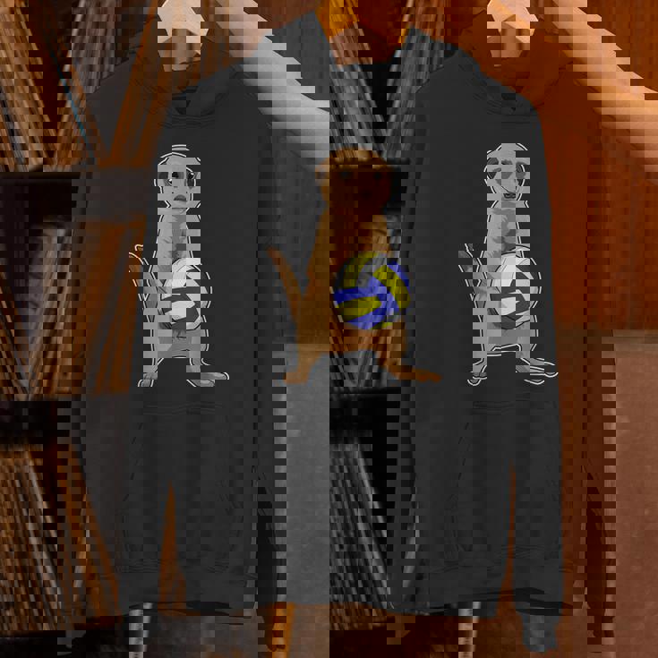 ミーアキャット バレーボール選手 バレーボール スポーツ パーカー