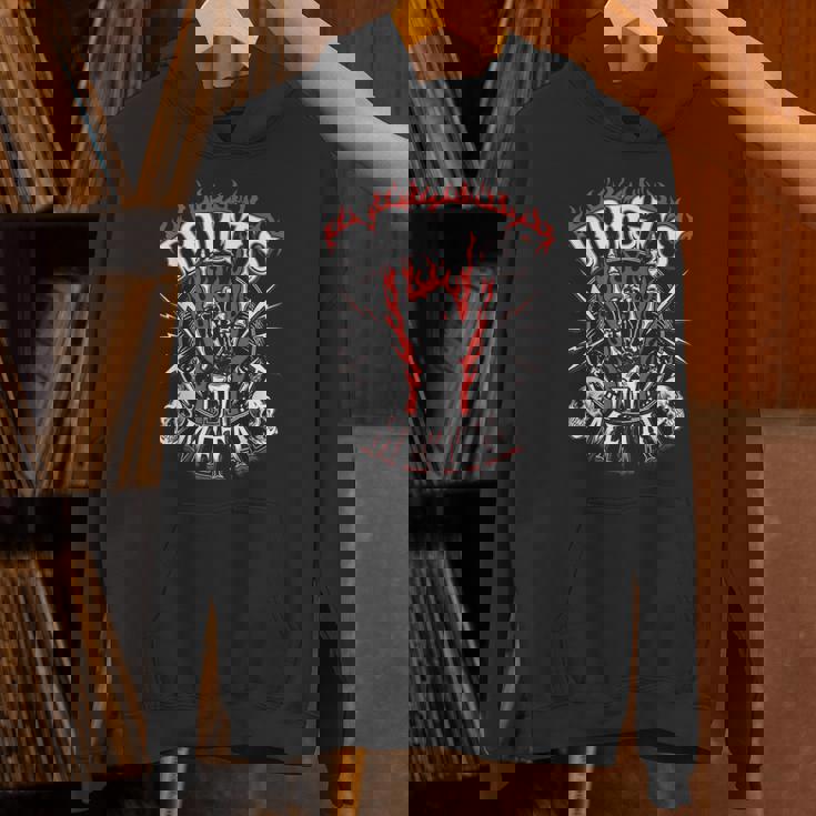 メタルフィンガーギフト ヘビーウルトラハードロック 嘔吐 ユーモア パーカー