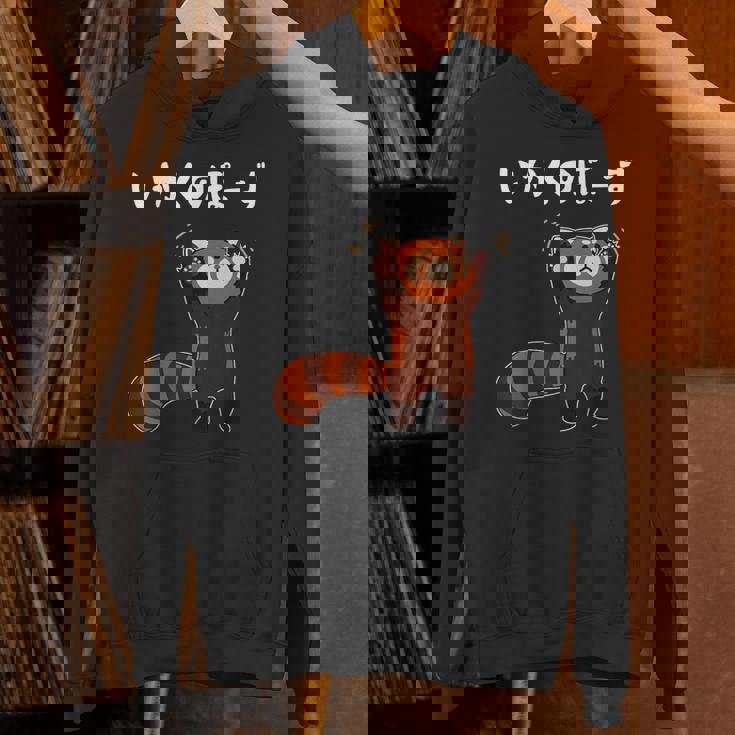 レッサーパンダ威嚇ポーズ かわいい癒しイラスト パーカー