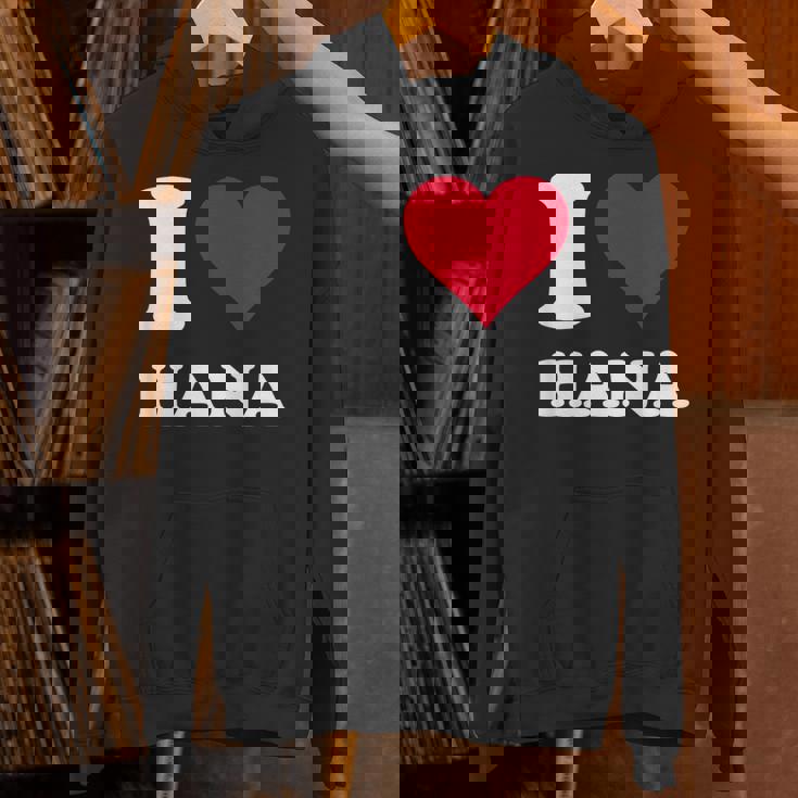 レッドハート I Love Hana パーカー