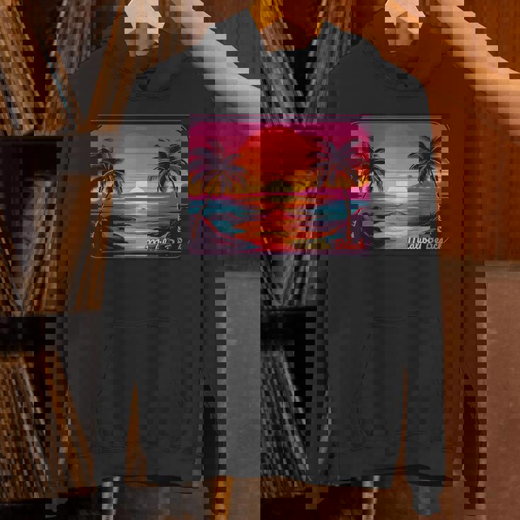 レトロ サンセット マリブビーチ パーカー