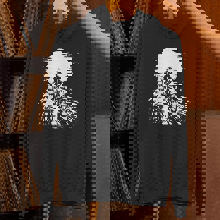 レーシング・サイクリスト、バイカー・サイクリズムを描く 長袖tシャツ パーカー